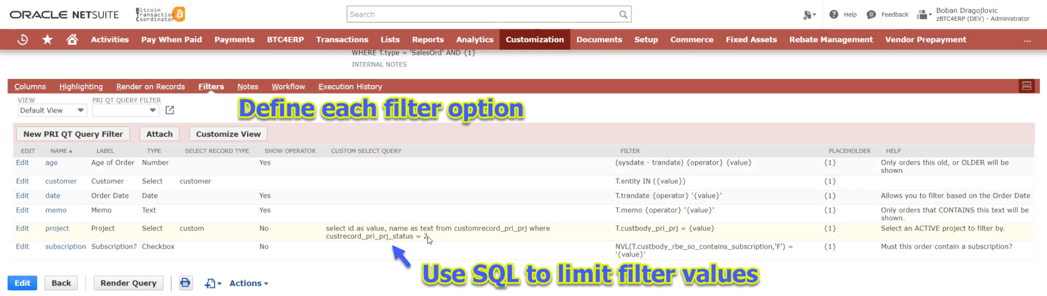 Render NetSuite SQL Queries Like Saved Searches - Prolecto Blog