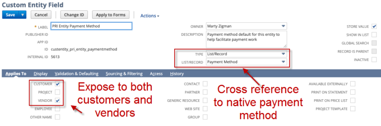 Add a NetSuite Default Payment Method to Customers and Vendors ...
