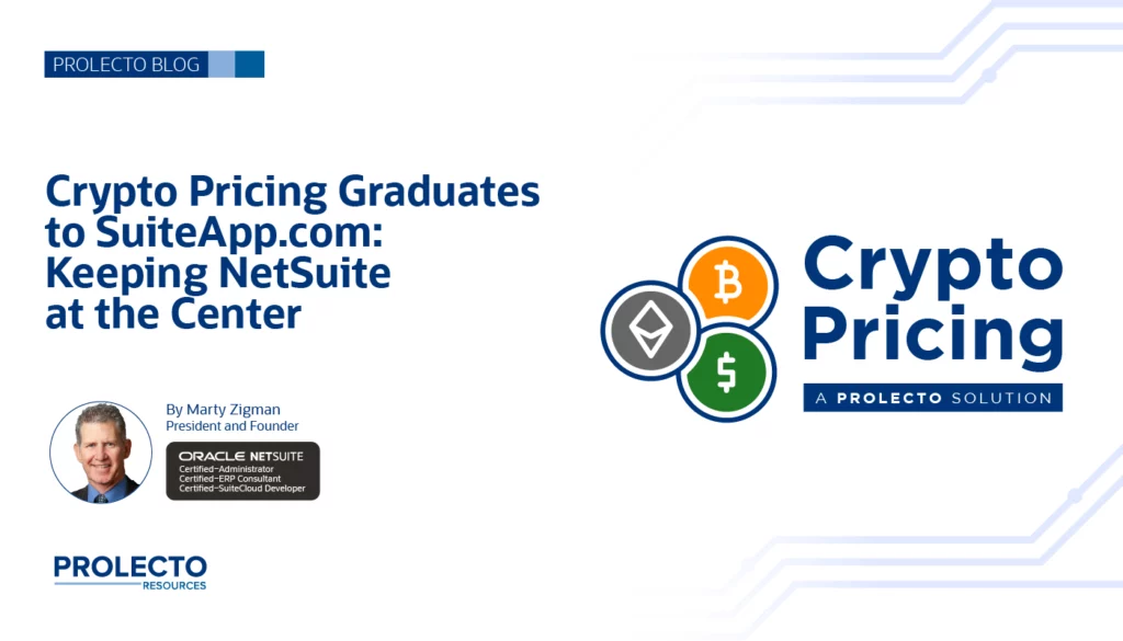Crypto Pricing Graduates to SuiteApp.com: Keeping NetSuite at the Center